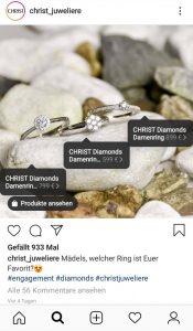 Instagram Screenshot von CHRIST mit Ringen | eggheads.net