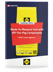 Cover page of the SAKRET Customer Story: "Made-To-Measure Software with Off-The-Peg Components". | eggheads.net