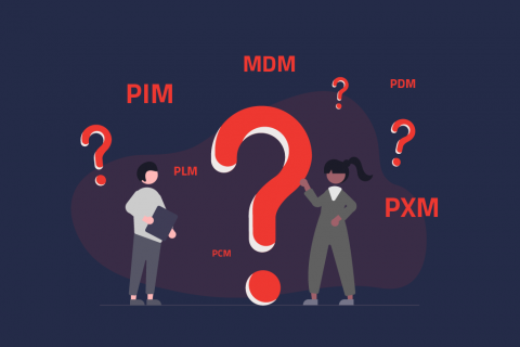 Illustration for confusing the terms PIM, MDM, PXM, and Co. | eggheads.net