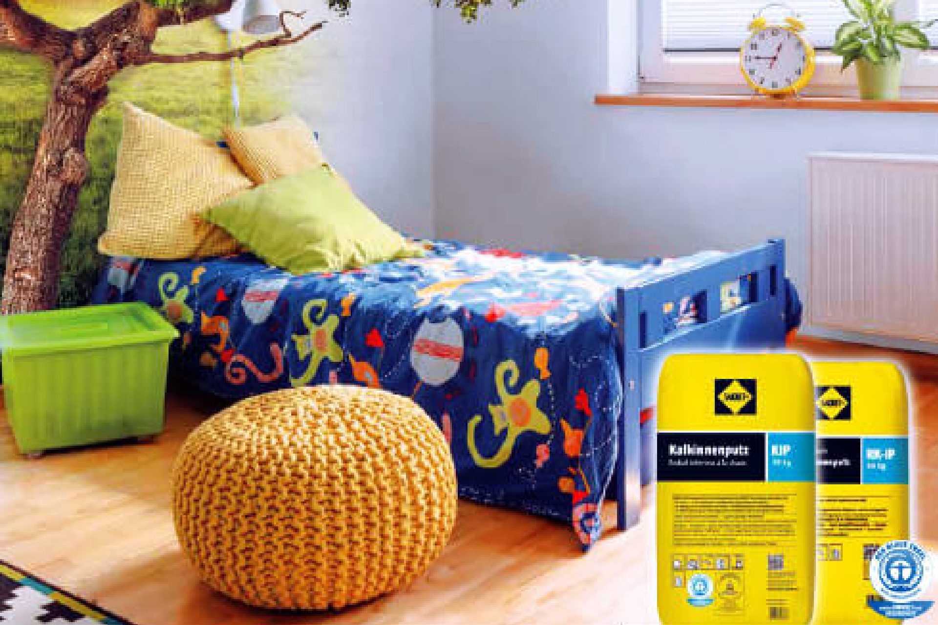 Advertising for SAKRET product lime interior plaster | eggheads.net