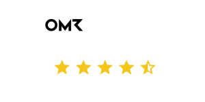 OMR Reviews Logo with star rating | eggheads.net