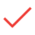 Icon mit rotem Kreis und rotem Haken | eggheads.net
